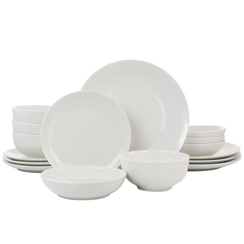 Elama Porcelain China Dinnerware Set Service for 4 & Reviews Wayfair
